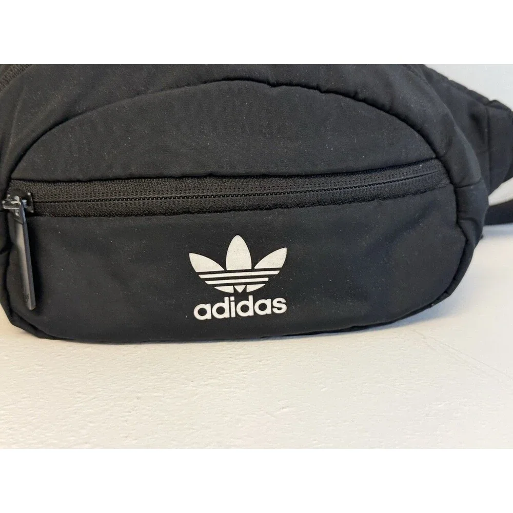 adidas Originals National Waist Pack Fanny Pack Bum Bag Black Trefoil Logo